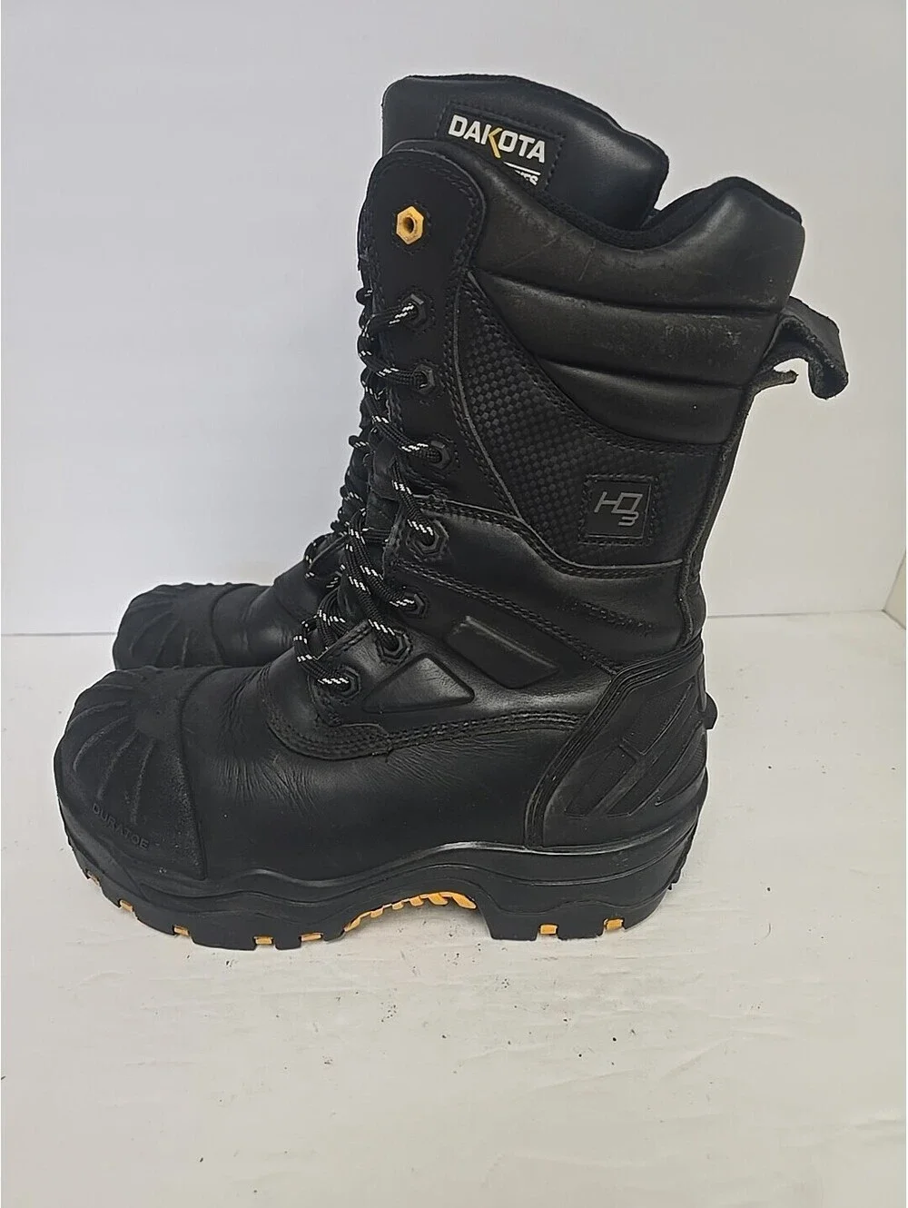 DAKOTA Men's 8901 Composite Toe Composite Plate HD3 Waterproof Boots Black 8M